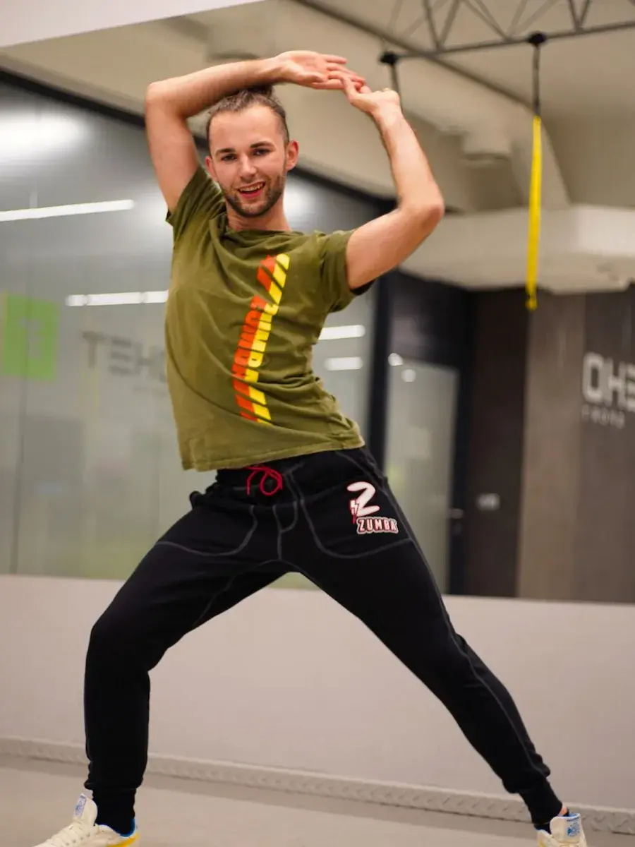 Arkadiusz Błyskal — instruktor Zumba Fitness w klubie Teho Sport Trzebownisko pod Rzeszowem